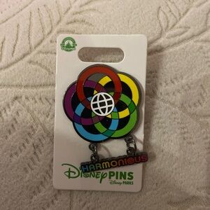 2023 Disney Parks Walt Disney World Epcot Center Harmonious Dangle Pin NEW BNWT